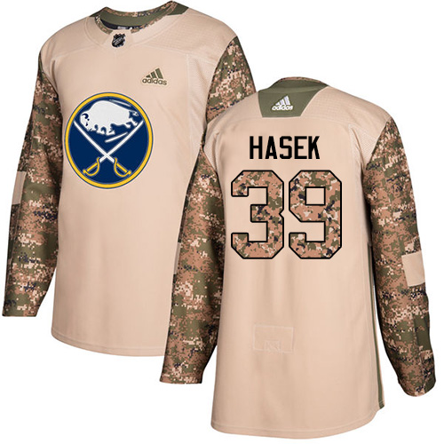 Adidas Sabres #39 Dominik Hasek Camo Authentic Veterans Day Stitched NHL Jersey